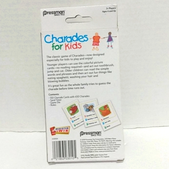CHARADES FOR KIDS CARD GAME NIB - Picture 3 of 6